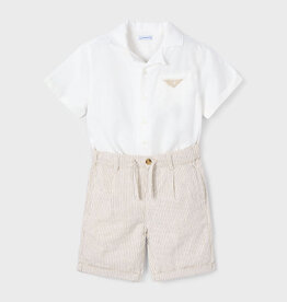 Mayoral Cream Bermuda Set