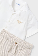 Mayoral Cream Bermuda Set