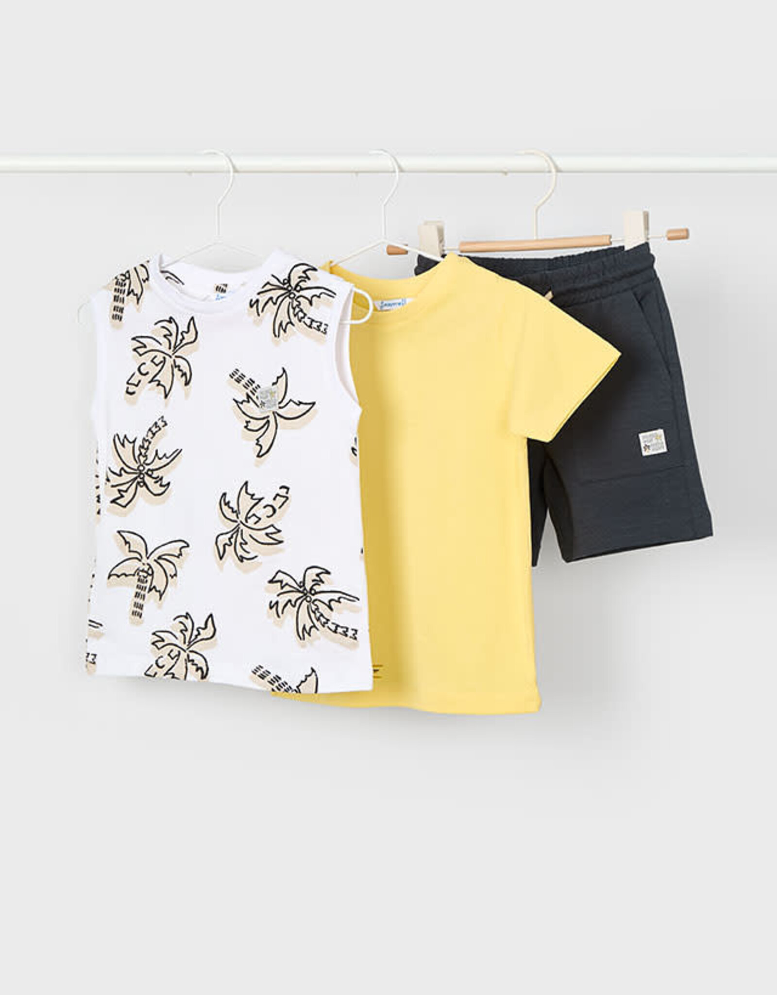 Mayoral Yellow Palm Knit Set (3 Pc)