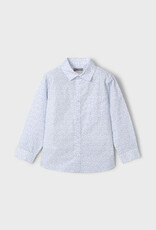 Mayoral Sky Blue Dressy Button Shirt