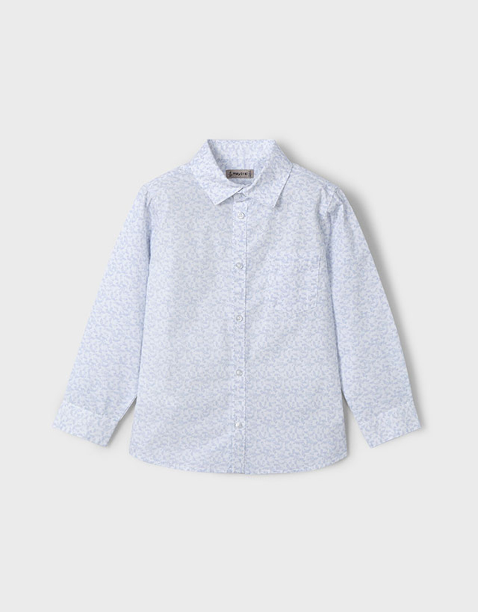 Mayoral Sky Blue Dressy Button Shirt