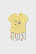 Mayoral Sunny Tractor Short and Shirt Set