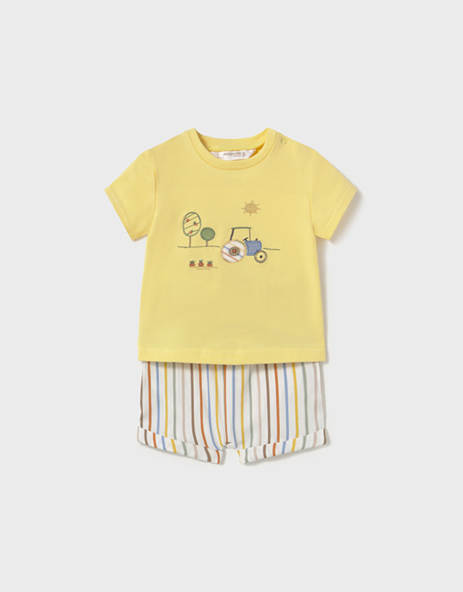 Mayoral Sunny Tractor Short and Shirt Set