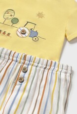 Mayoral Sunny Tractor Short and Shirt Set