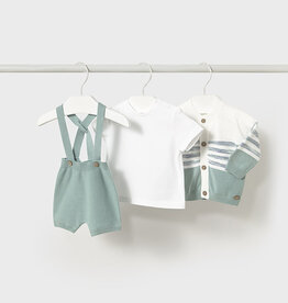 Mayoral Mint Green Short Set (3 Pc)