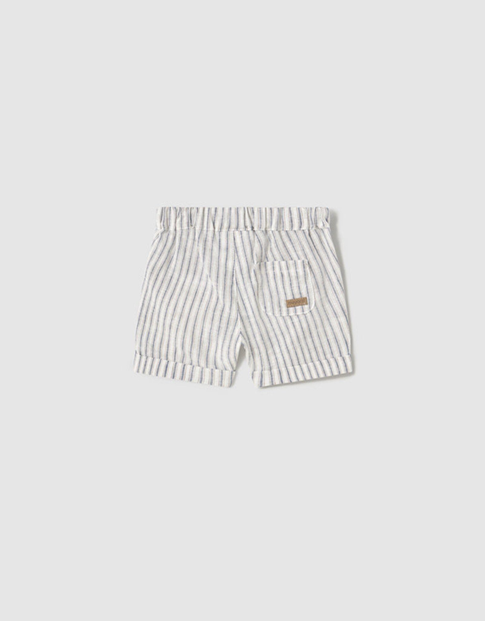 Mayoral Natural Stripe Baby Shorts