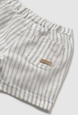 Mayoral Natural Stripe Baby Shorts