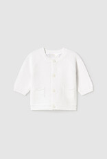 Mayoral Baby White Knit Mayoral Cardigan