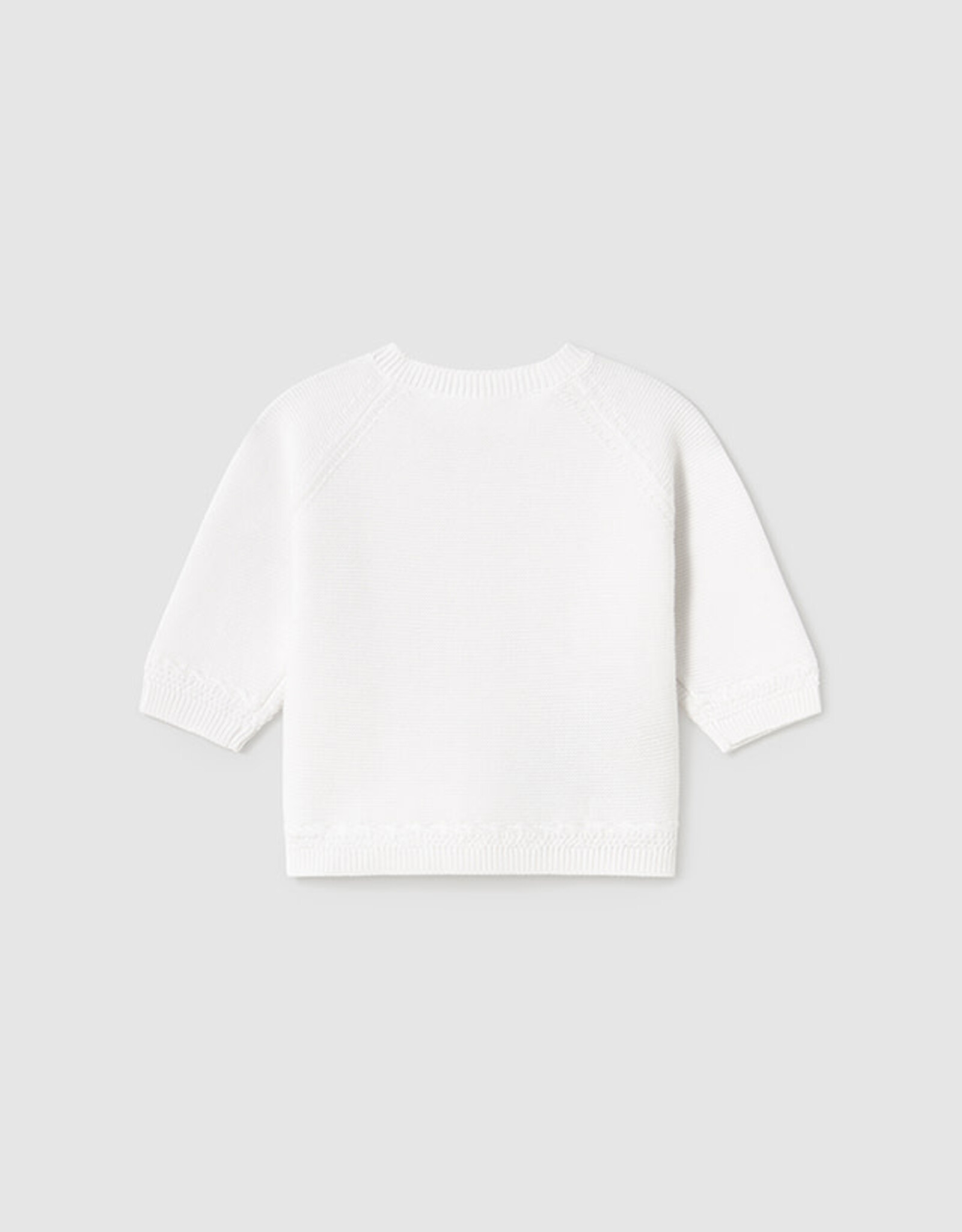 Mayoral Baby White Knit Mayoral Cardigan