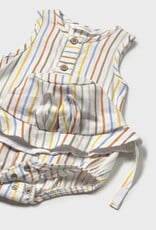 Mayoral Stripes Short Bodysuit w/Hat