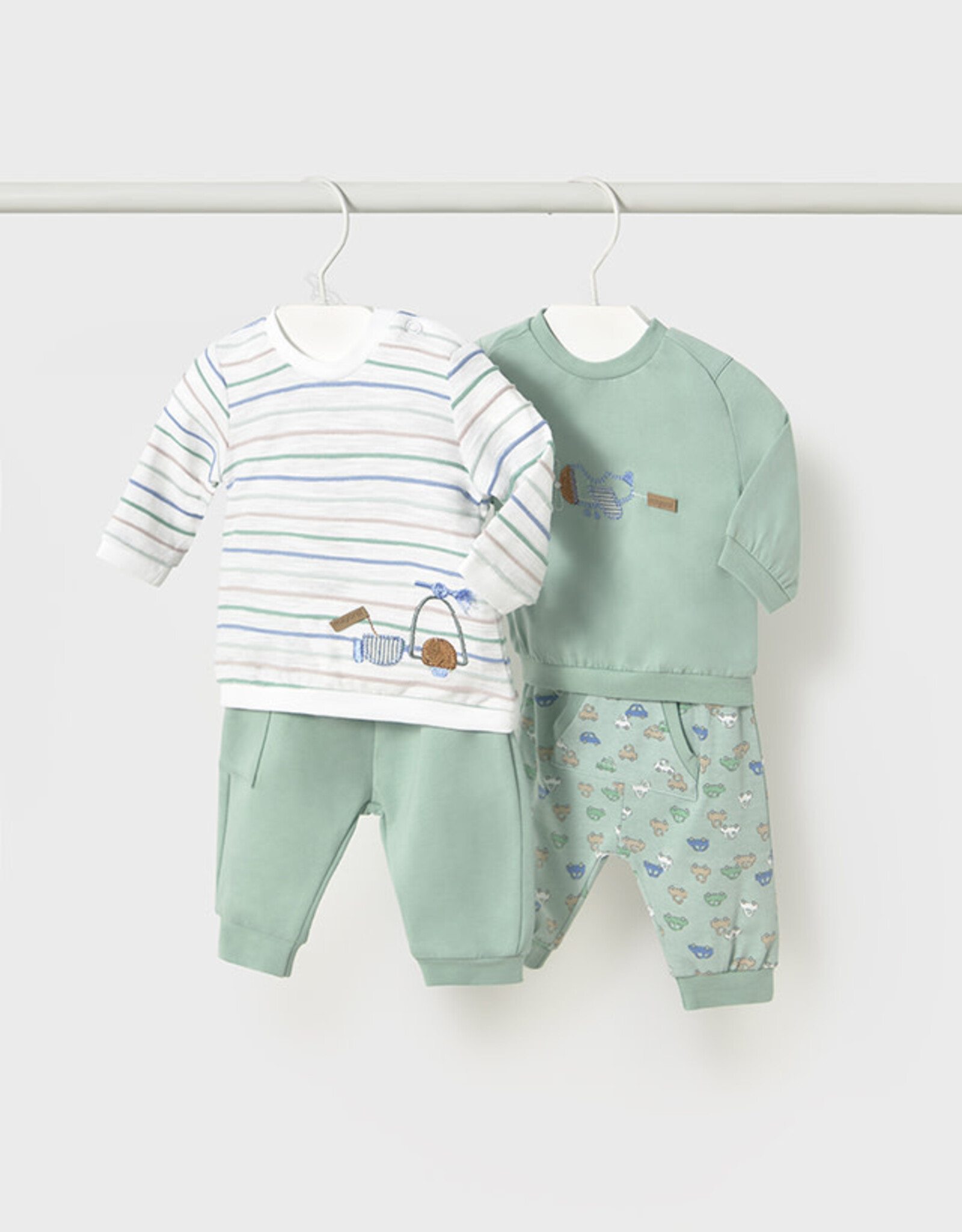 Mayoral Jade Transportation 4 Pc Knit Set