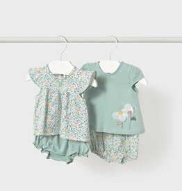 Mayoral Jade Flower Knit Set (4 garments)