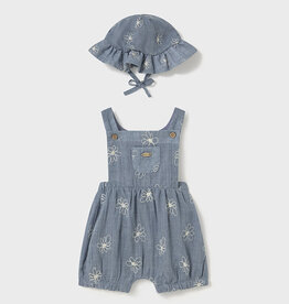 Mayoral Bluestone Overall w/Hat