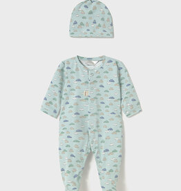 Mayoral Jade Cars Onesie w/Hat