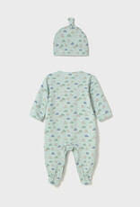 Mayoral Jade Cars Onesie w/Hat