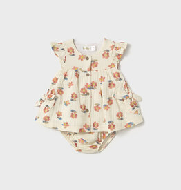 Mayoral Peach Flower Dress