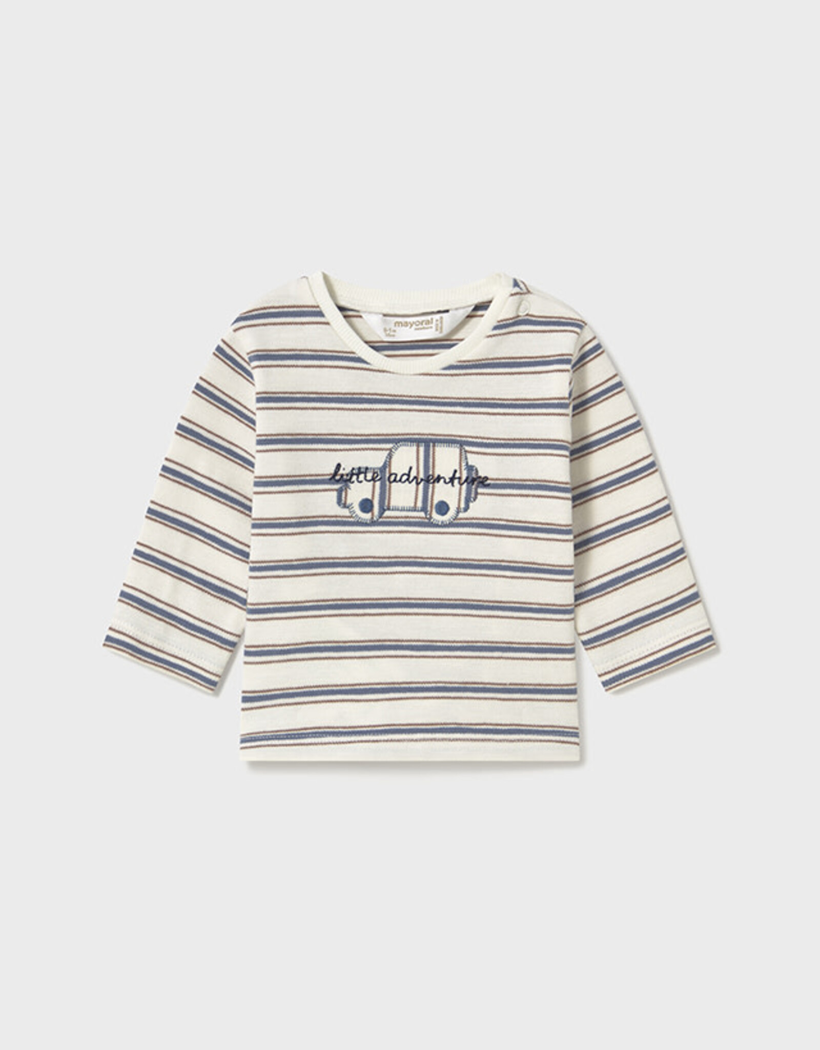 Mayoral Little Adventure Stripe Long Sleeve