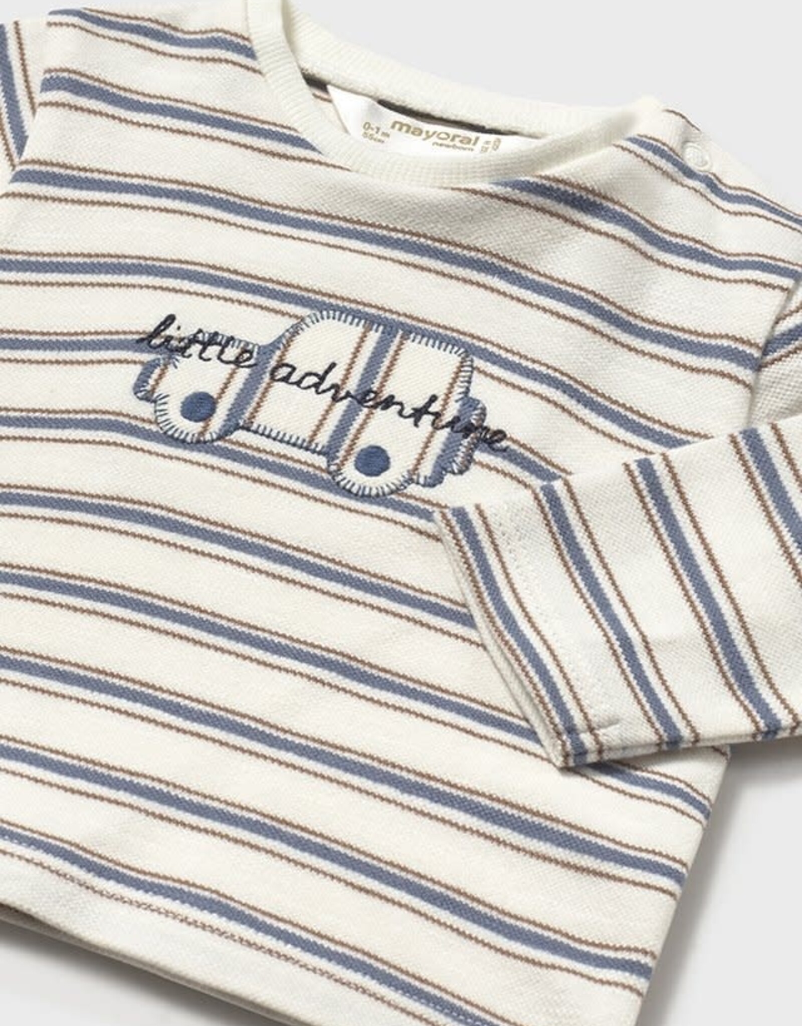 Mayoral Little Adventure Stripe Long Sleeve