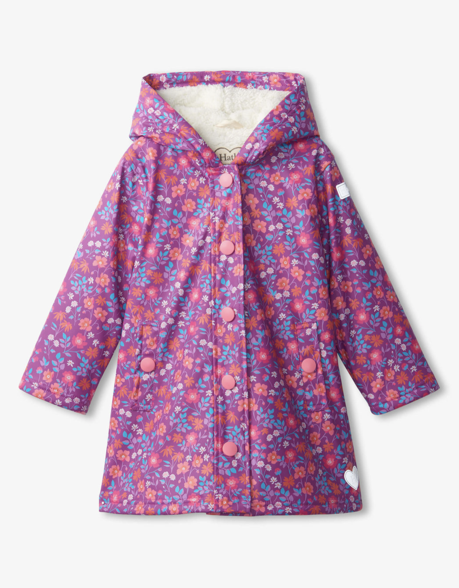 Hatley Wild Flower Sherpa Lined Splash Jacket