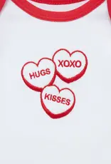 Little Me Valentine Hearts Bodysuit Set