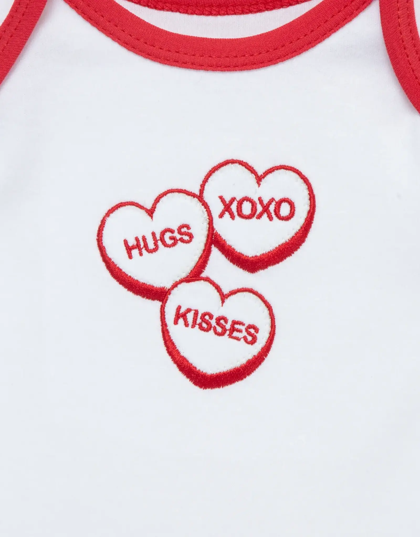 Little Me Valentine Hearts Bodysuit Set