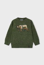 Mayoral Forest Green Bear Sweater