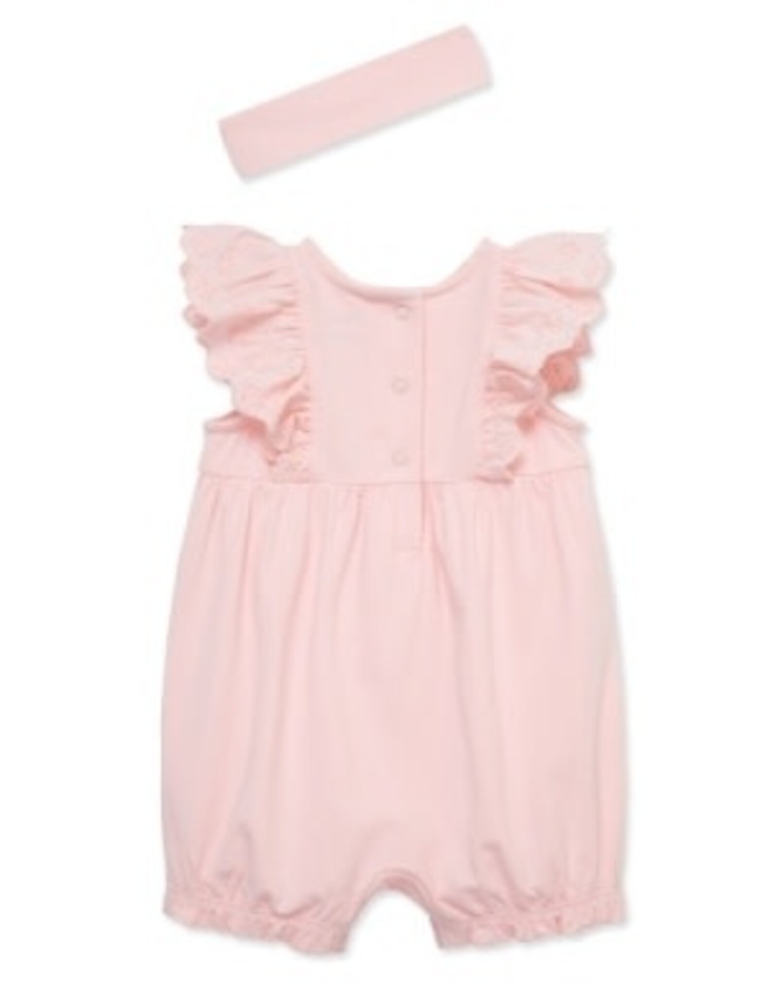 Little Me Rose Eyelet Romper & Headband