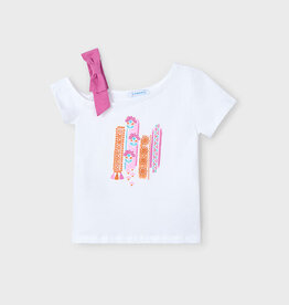 Mayoral Orchid Asymmetric T-shirt