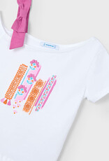 Mayoral Orchid Asymmetric T-shirt