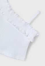 Mayoral White Ribbed Tank Shirt