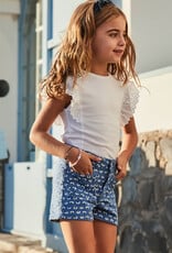 Mayoral Indigo Patterned Shorts