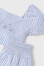 Mayoral Indigo Striped skirt set