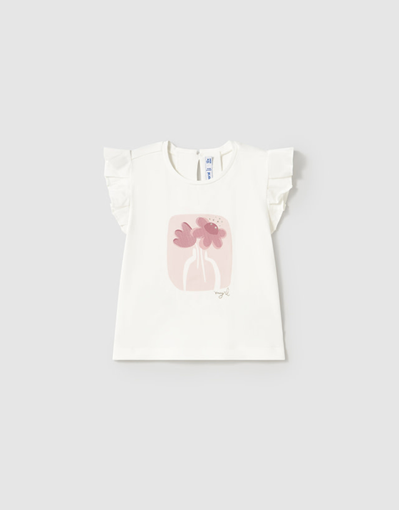 Mayoral Pink Vase Short Sleeve T-Shirt