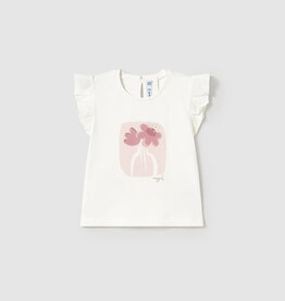 Mayoral Pink Vase Short Sleeve T-Shirt
