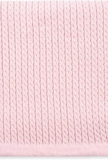 Little Me Pink Cable Knit Blanket