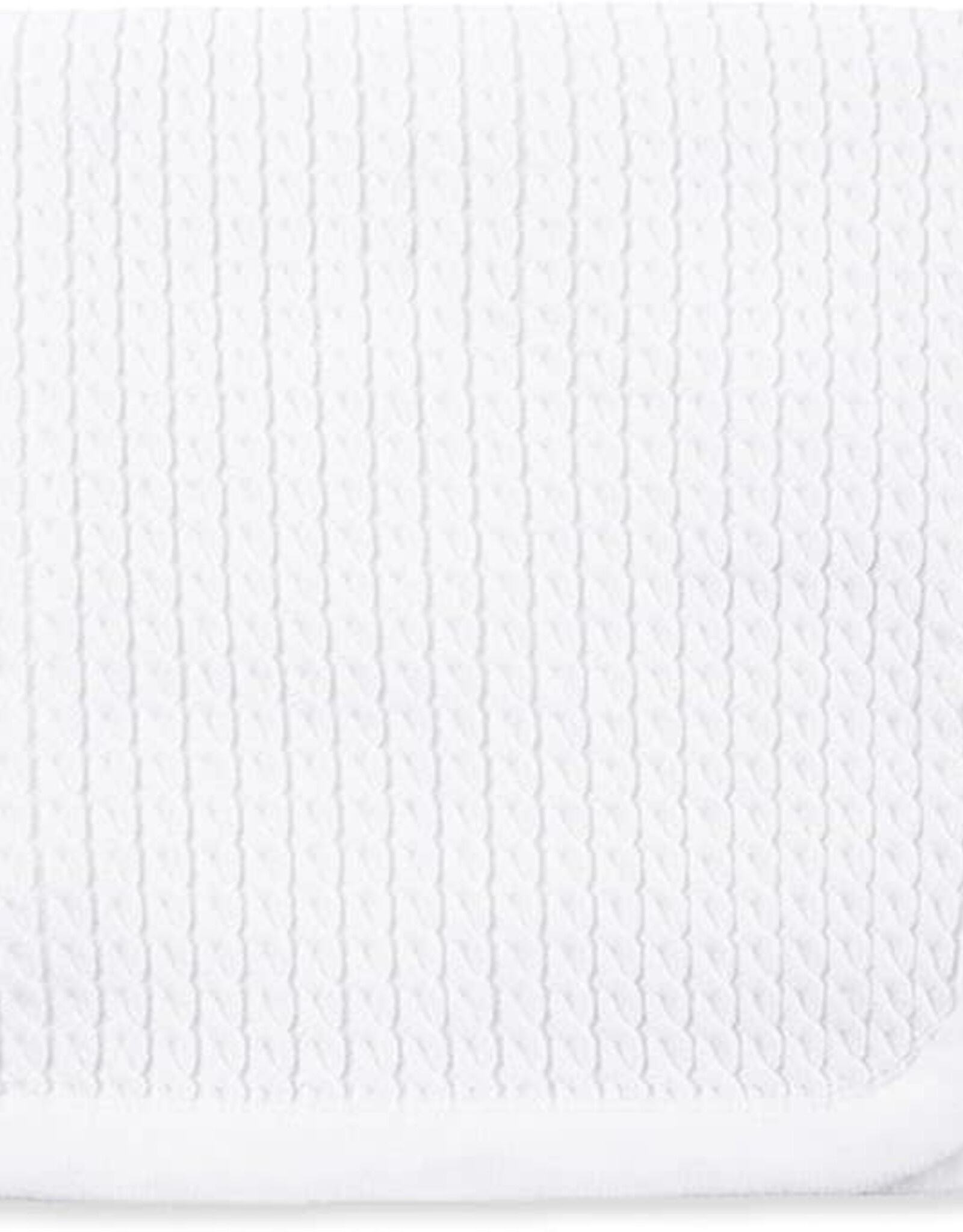 Little Me White Cable Knit Blanket