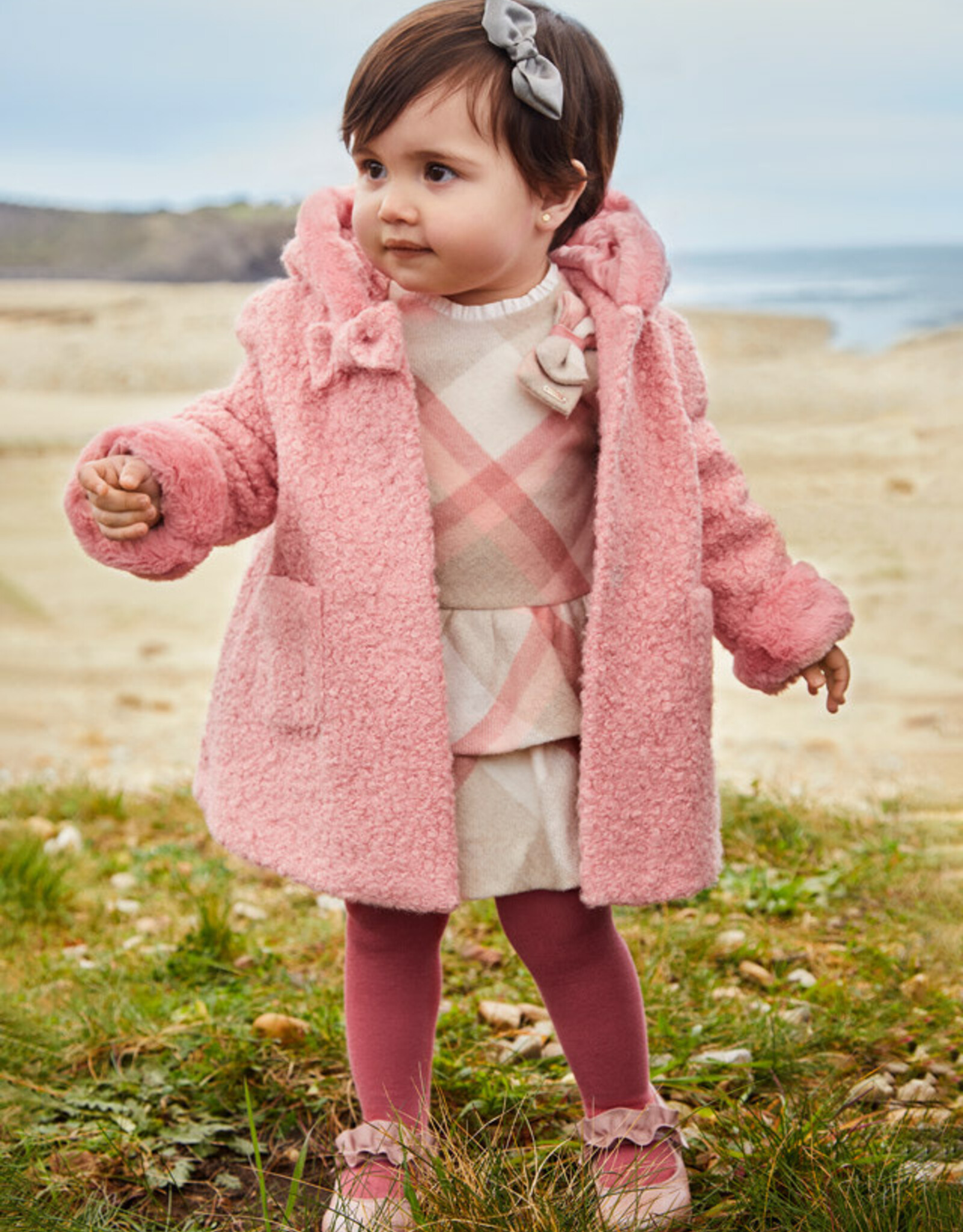 Blush Long Sleeve Plaid Dress