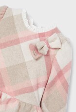 Blush Long Sleeve Plaid Dress