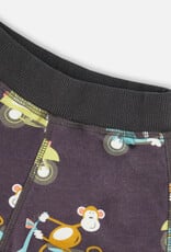 Deux Par Deux Monkey on Vespa Top and Short Set