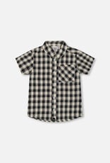Deux Par Deux Black and White Plaid Shirt