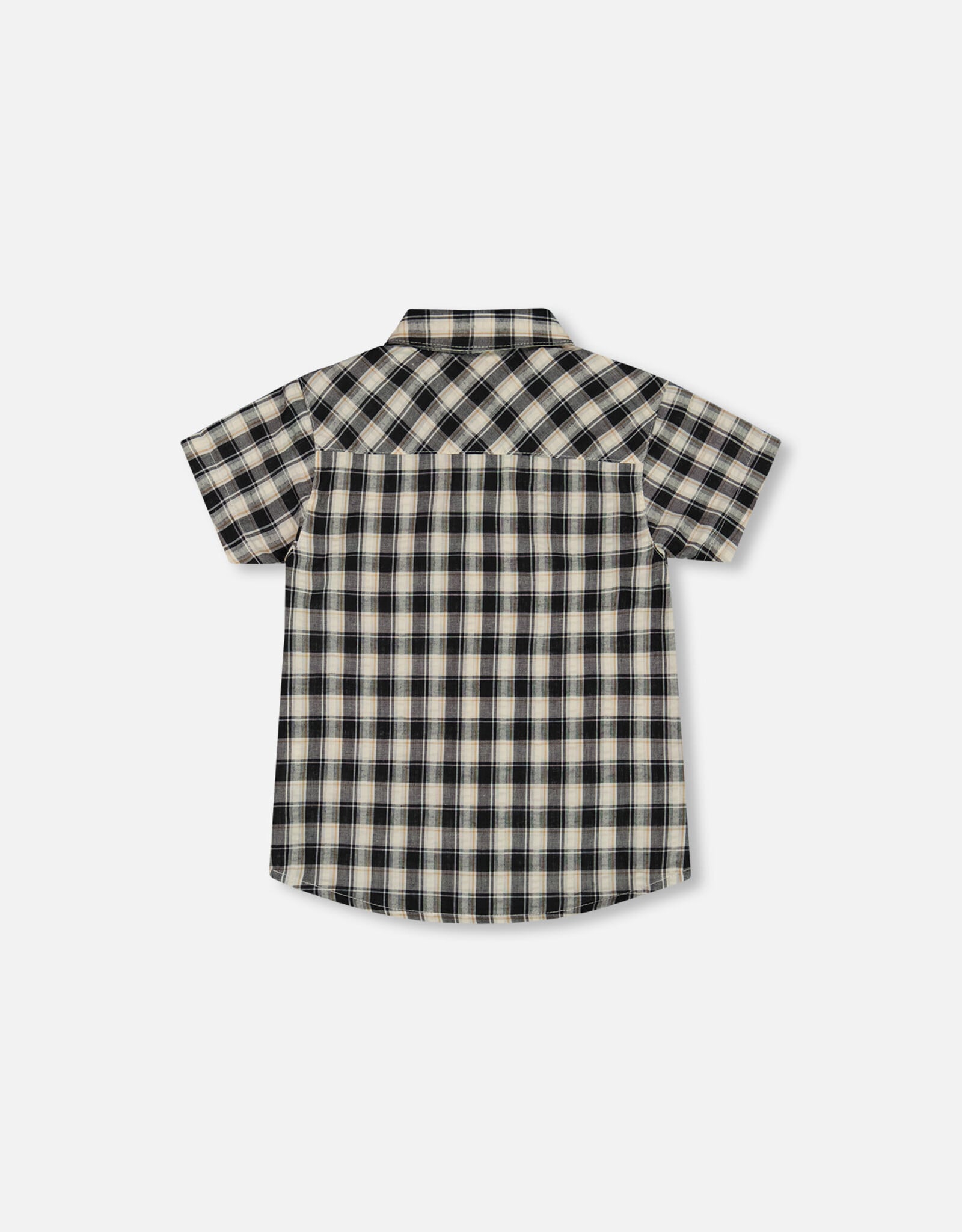 Deux Par Deux Black and White Plaid Shirt