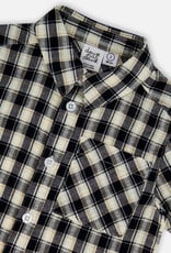 Deux Par Deux Black and White Plaid Shirt