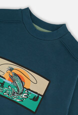 Deux Par Deux Going Fishing Terry Sweatshirt