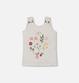Deux Par Deux Floral Print Crinkle Top