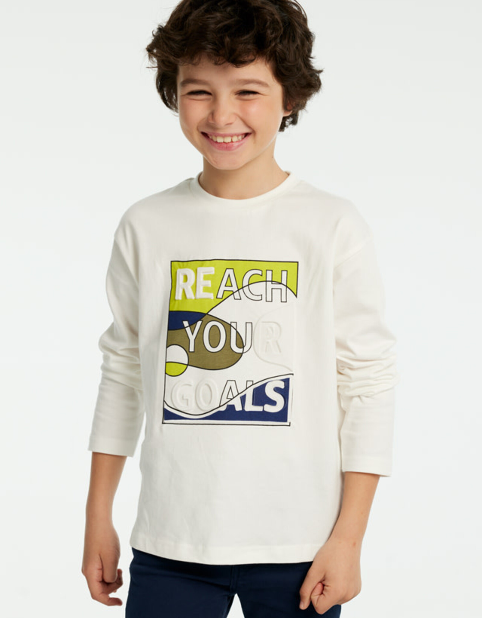 Mayoral "Reach Your Goals" Lime Long Sleeve