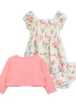 Little Me Rose Knit Dress Set