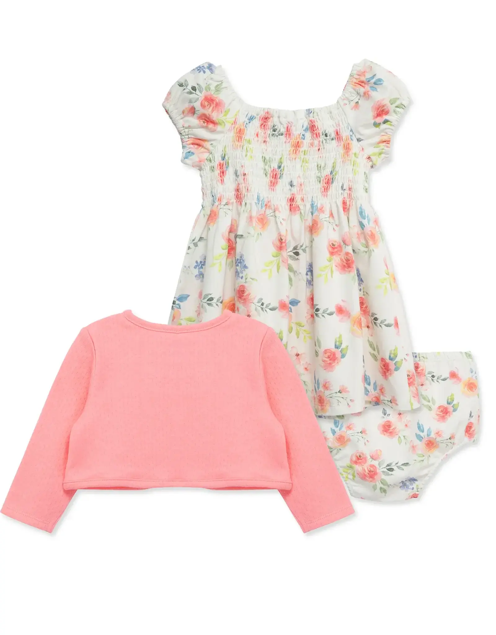 Little Me Rose Knit Dress Set