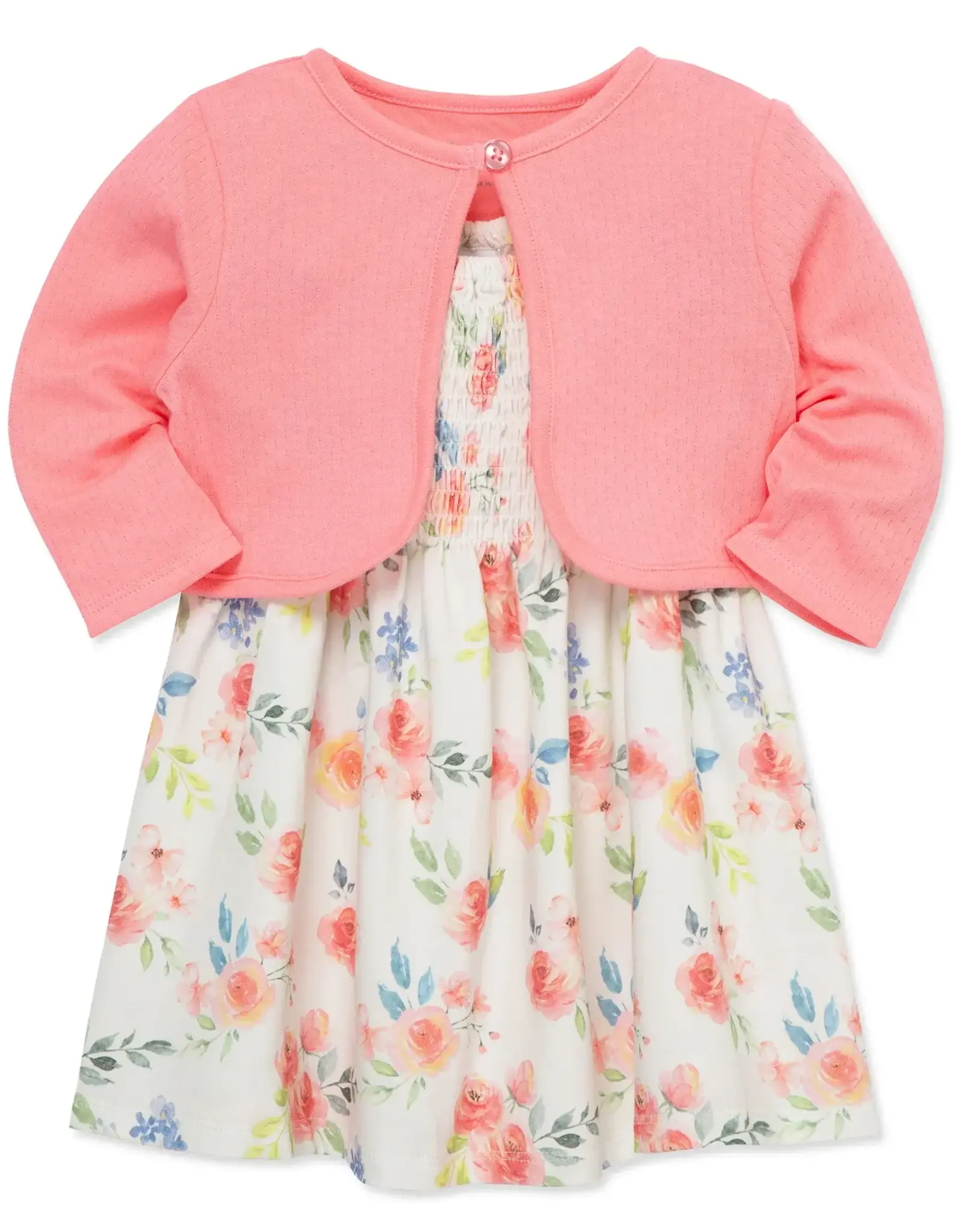 Little Me Rose Knit Dress Set