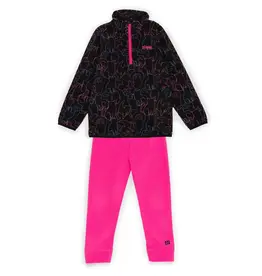 Noruk Multi Kitty Qtr Zip Microfleece w/ Fuchsia Pant