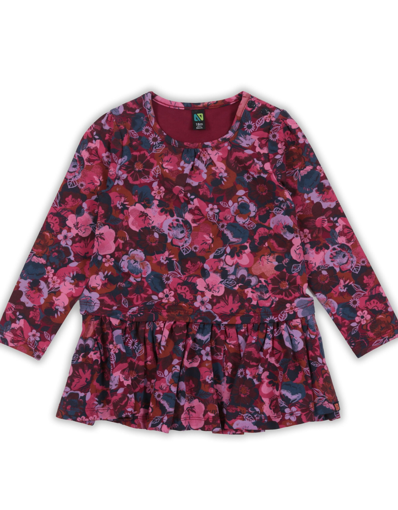Noruk Baby Burgandy Floral Tunic Top